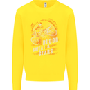 Blood Sweat and Gears Motocross Dirt Bike Kids Sweatshirt Jumper Yellow