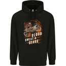 Blood Sweat and Gears Motocross Dirt Bike Mens 80% Cotton Hoodie Black