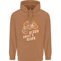 Blood Sweat and Gears Motocross Dirt Bike Mens 80% Cotton Hoodie Caramel Latte