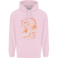 Blood Sweat and Gears Motocross Dirt Bike Mens 80% Cotton Hoodie Light Pink