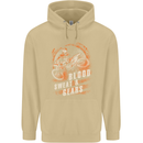 Blood Sweat and Gears Motocross Dirt Bike Mens 80% Cotton Hoodie Sand