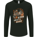 Blood Sweat and Gears Motocross Dirt Bike Mens Long Sleeve T-Shirt Black