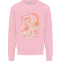 Blood Sweat and Gears Motocross Dirt Bike Mens Sweatshirt Jumper Light Pink