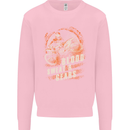 Blood Sweat and Gears Motocross Dirt Bike Mens Sweatshirt Jumper Light Pink