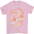 Blood Sweat and Gears Motocross Dirt Bike Mens T-Shirt Cotton Gildan Light Pink