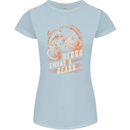 Blood Sweat and Gears Motocross Dirt Bike Womens Petite Cut T-Shirt Light Blue