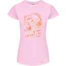 Blood Sweat and Gears Motocross Dirt Bike Womens Petite Cut T-Shirt Light Pink