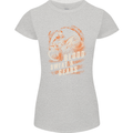 Blood Sweat and Gears Motocross Dirt Bike Womens Petite Cut T-Shirt Sports Grey