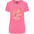 Blood Sweat and Gears Motocross Dirt Bike Womens Wider Cut T-Shirt Azalea