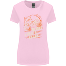 Blood Sweat and Gears Motocross Dirt Bike Womens Wider Cut T-Shirt Light Pink