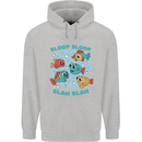 Bloop Bloop Funny Fishing Fisherman Childrens Kids Hoodie Sports Grey