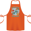 Bloop Bloop Funny Fishing Fisherman Cotton Apron 100% Organic Orange