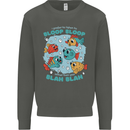 Bloop Bloop Funny Fishing Fisherman Kids Sweatshirt Jumper Storm Grey