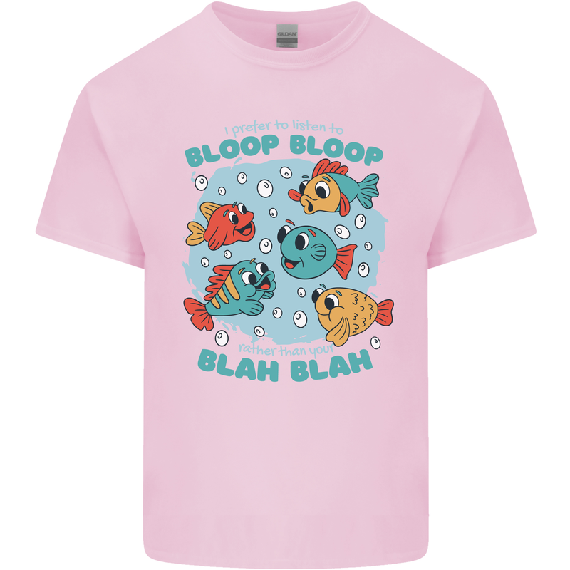 Bloop Bloop Funny Fishing Fisherman Kids T-Shirt Childrens Light Pink