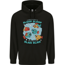 Bloop Bloop Funny Fishing Fisherman Mens 80% Cotton Hoodie Black