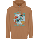 Bloop Bloop Funny Fishing Fisherman Mens 80% Cotton Hoodie Caramel Latte