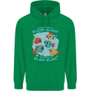 Bloop Bloop Funny Fishing Fisherman Mens 80% Cotton Hoodie Irish Green