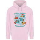 Bloop Bloop Funny Fishing Fisherman Mens 80% Cotton Hoodie Light Pink