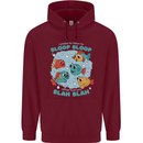 Bloop Bloop Funny Fishing Fisherman Mens 80% Cotton Hoodie Maroon