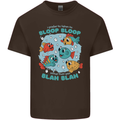 Bloop Bloop Funny Fishing Fisherman Mens Cotton T-Shirt Tee Top Dark Chocolate