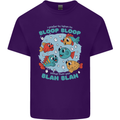 Bloop Bloop Funny Fishing Fisherman Mens Cotton T-Shirt Tee Top Purple