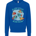 Bloop Bloop Funny Fishing Fisherman Mens Sweatshirt Jumper Royal Blue