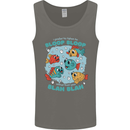 Bloop Bloop Funny Fishing Fisherman Mens Vest Tank Top Charcoal