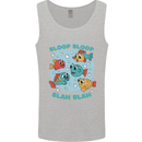 Bloop Bloop Funny Fishing Fisherman Mens Vest Tank Top Sports Grey