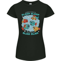 Bloop Bloop Funny Fishing Fisherman Womens Petite Cut T-Shirt Black