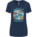 Bloop Bloop Funny Fishing Fisherman Womens Wider Cut T-Shirt Navy Blue
