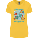 Bloop Bloop Funny Fishing Fisherman Womens Wider Cut T-Shirt Yellow