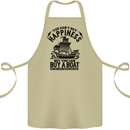 Boats You Can't Buy Hapiness Sailor Sailing Cotton Apron 100% Organic Khaki
