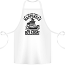 Boats You Can't Buy Hapiness Sailor Sailing Cotton Apron 100% Organic White