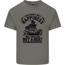 Boats You Can't Buy Hapiness Sailor Sailing Mens Cotton T-Shirt Tee Top Charcoal