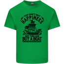 Boats You Can't Buy Hapiness Sailor Sailing Mens Cotton T-Shirt Tee Top Irish Green