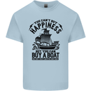 Boats You Can't Buy Hapiness Sailor Sailing Mens Cotton T-Shirt Tee Top Light Blue