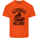Boats You Can't Buy Hapiness Sailor Sailing Mens Cotton T-Shirt Tee Top Orange