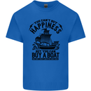 Boats You Can't Buy Hapiness Sailor Sailing Mens Cotton T-Shirt Tee Top Royal Blue
