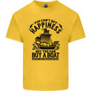 Boats You Can't Buy Hapiness Sailor Sailing Mens Cotton T-Shirt Tee Top Yellow