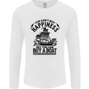 Boats You Can't Buy Hapiness Sailor Sailing Mens Long Sleeve T-Shirt White