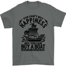 Boats You Can't Buy Hapiness Sailor Sailing Mens T-Shirt Cotton Gildan Charcoal