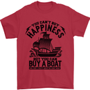 Boats You Can't Buy Hapiness Sailor Sailing Mens T-Shirt Cotton Gildan Red