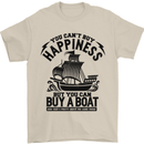 Boats You Can't Buy Hapiness Sailor Sailing Mens T-Shirt Cotton Gildan Sand