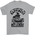 Boats You Can't Buy Hapiness Sailor Sailing Mens T-Shirt Cotton Gildan Sports Grey