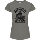 Boats You Can't Buy Hapiness Sailor Sailing Womens Petite Cut T-Shirt Charcoal