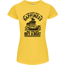 Boats You Can't Buy Hapiness Sailor Sailing Womens Petite Cut T-Shirt Yellow