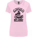 Boats You Can't Buy Hapiness Sailor Sailing Womens Wider Cut T-Shirt Light Pink