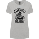 Boats You Can't Buy Hapiness Sailor Sailing Womens Wider Cut T-Shirt Sports Grey