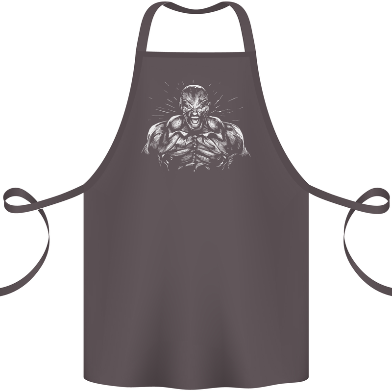 Bodybuilder Gym Training Top Bodybuilding Cotton Apron 100% Organic Dark Grey