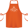 Bodybuilder Gym Training Top Bodybuilding Cotton Apron 100% Organic Orange